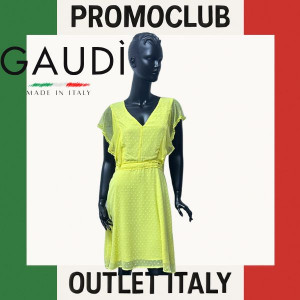 ♥️ Рокля Gaudì - жълта, 100% полистер, размер 44, Италия